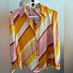 Mango satin shirt